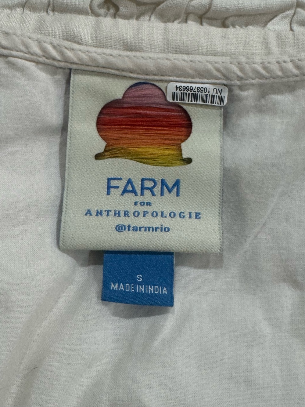 Farm Rio Embroidered Peplum Romper Women’s Small - Picture 6 of 7